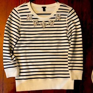 J. Crew pullover with beading